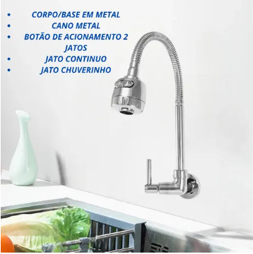 TORNEIRA BM PAREDE GOURMET SAQUINHO 2065 1/4V